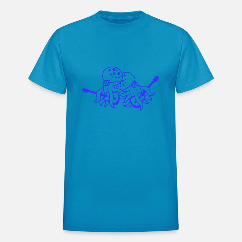 Two Cool Octopus Kraken Squid Guitar 2 Band Team