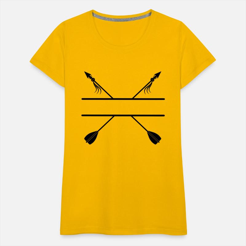 Two crossed arrows