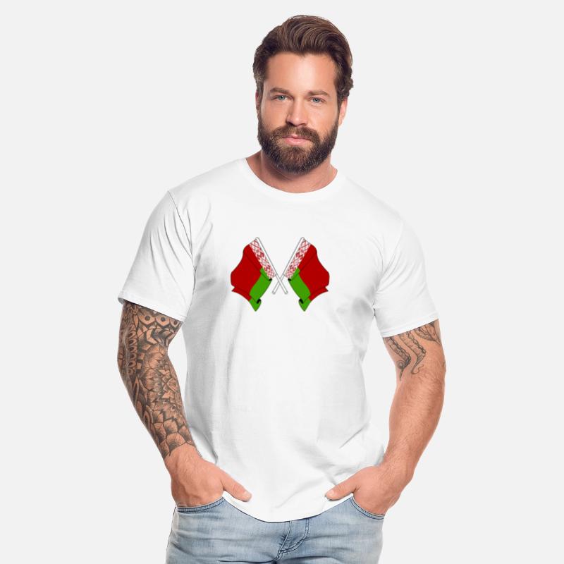 Two crossed flags of Belarus