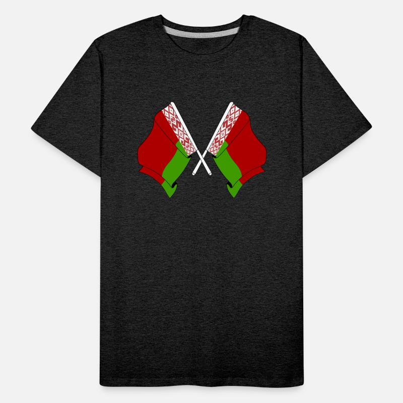Two crossed flags of Belarus