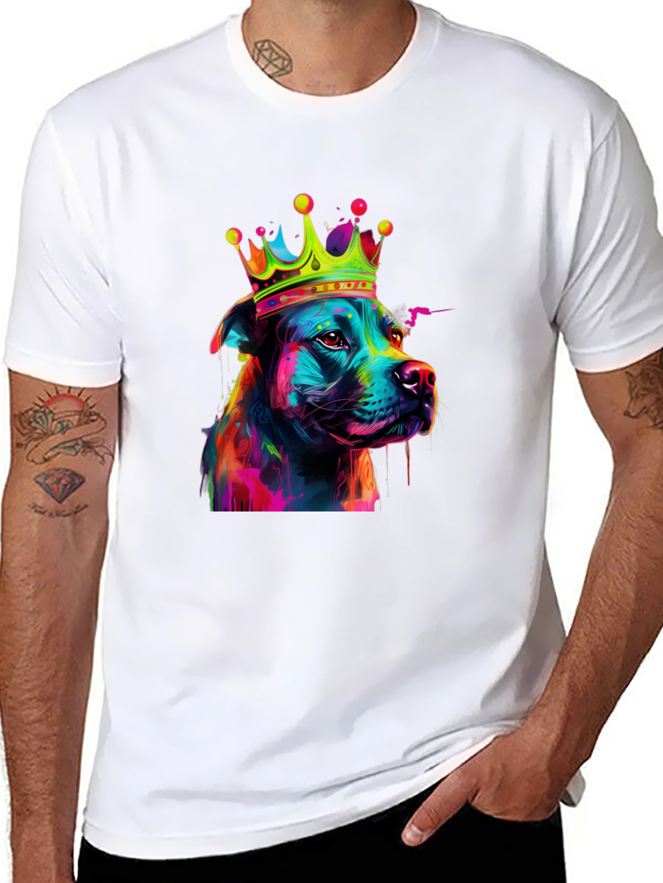 Dog King Graphic T-Shirt