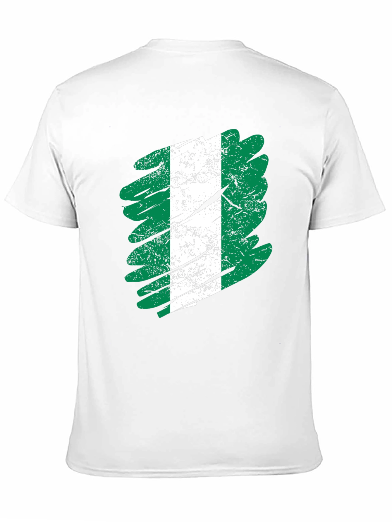 Nigeria Flag Brush Stroke T-Shirt