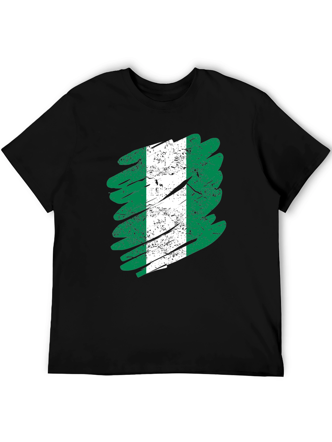 Nigeria Flag Brush Stroke T-Shirt