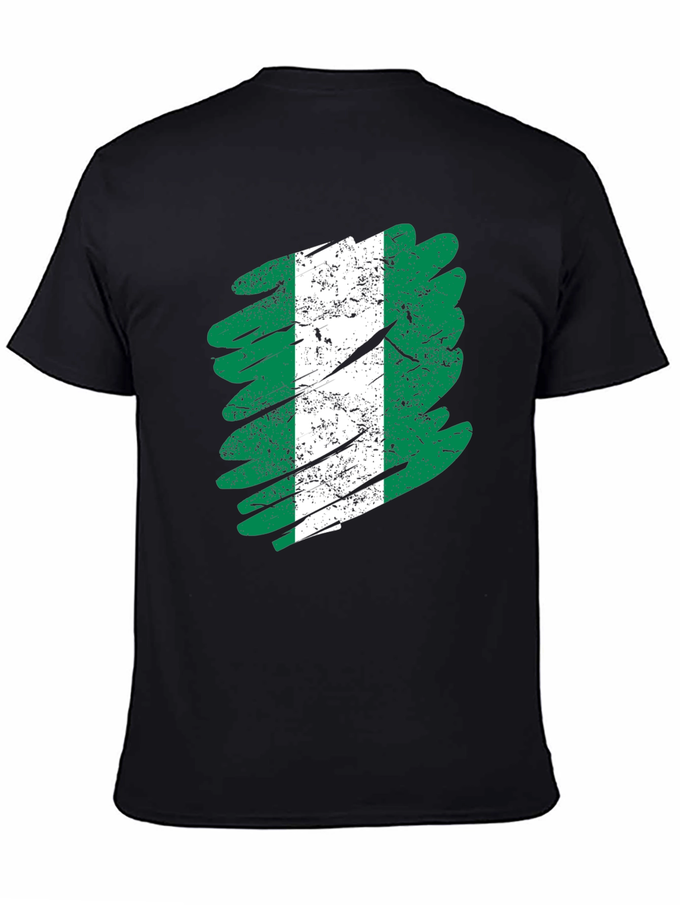 Nigeria Flag Brush Stroke T-Shirt