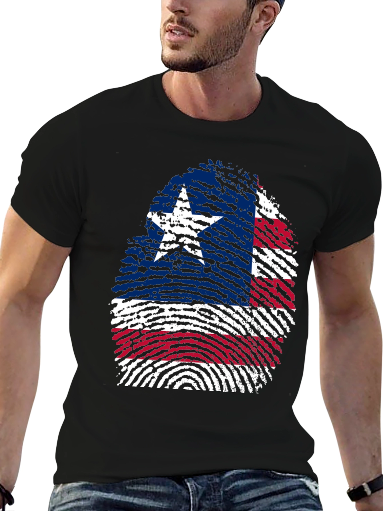 Texas Flag Fingerprint T-Shirt