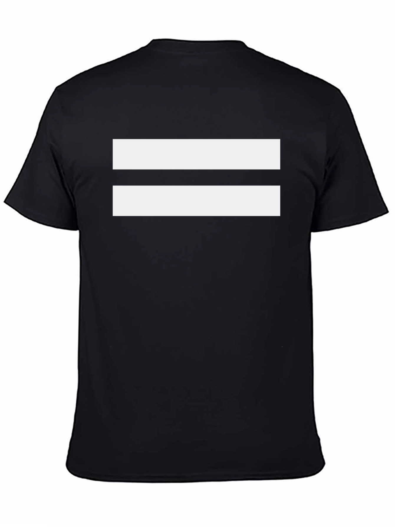 Bold Black T-Shirt with White Equality Symbol