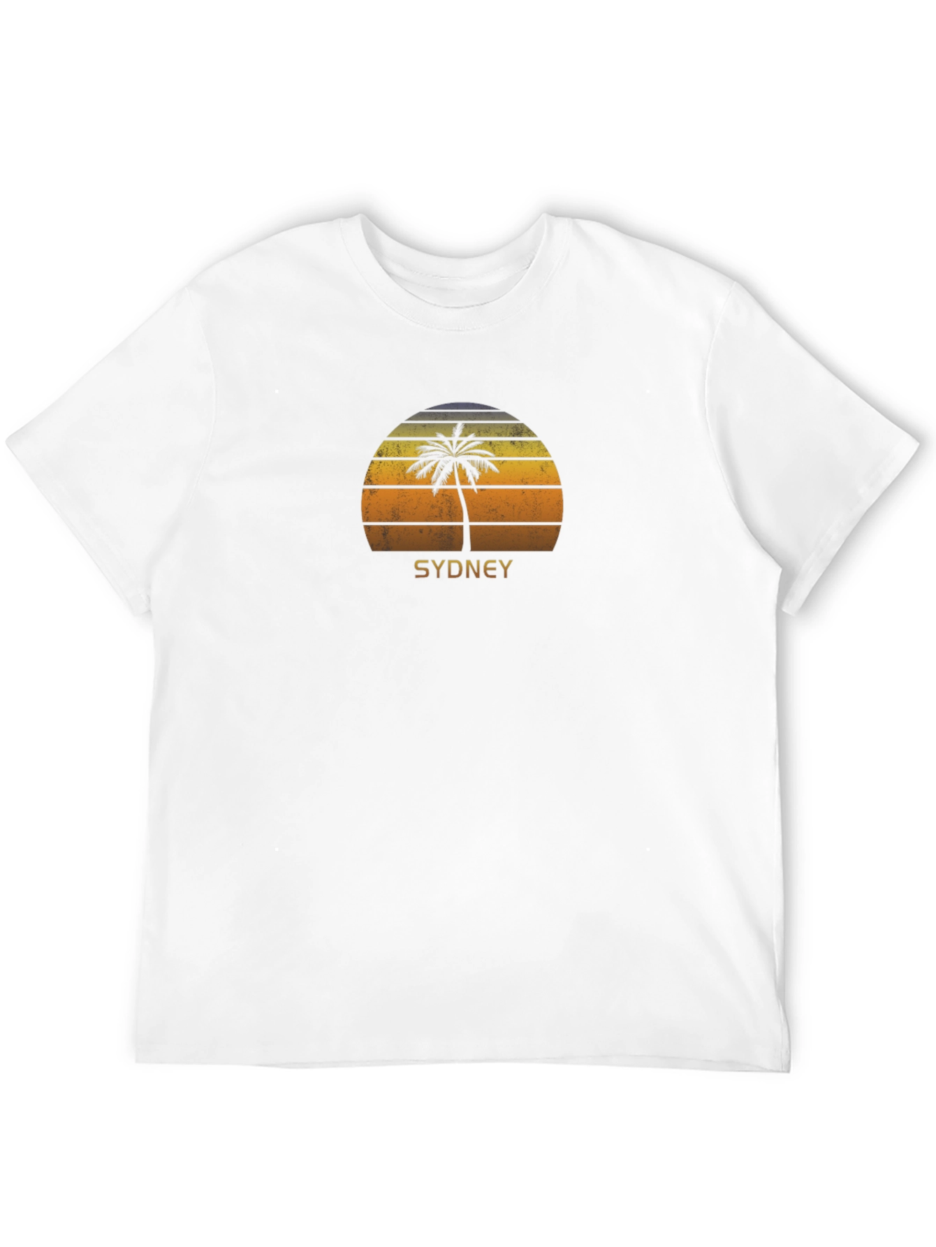 Sydney Sunset Palm Tree Graphic T-Shirt