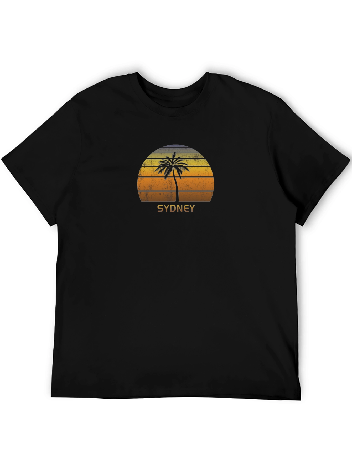Sydney Sunset Palm Tree Graphic T-Shirt