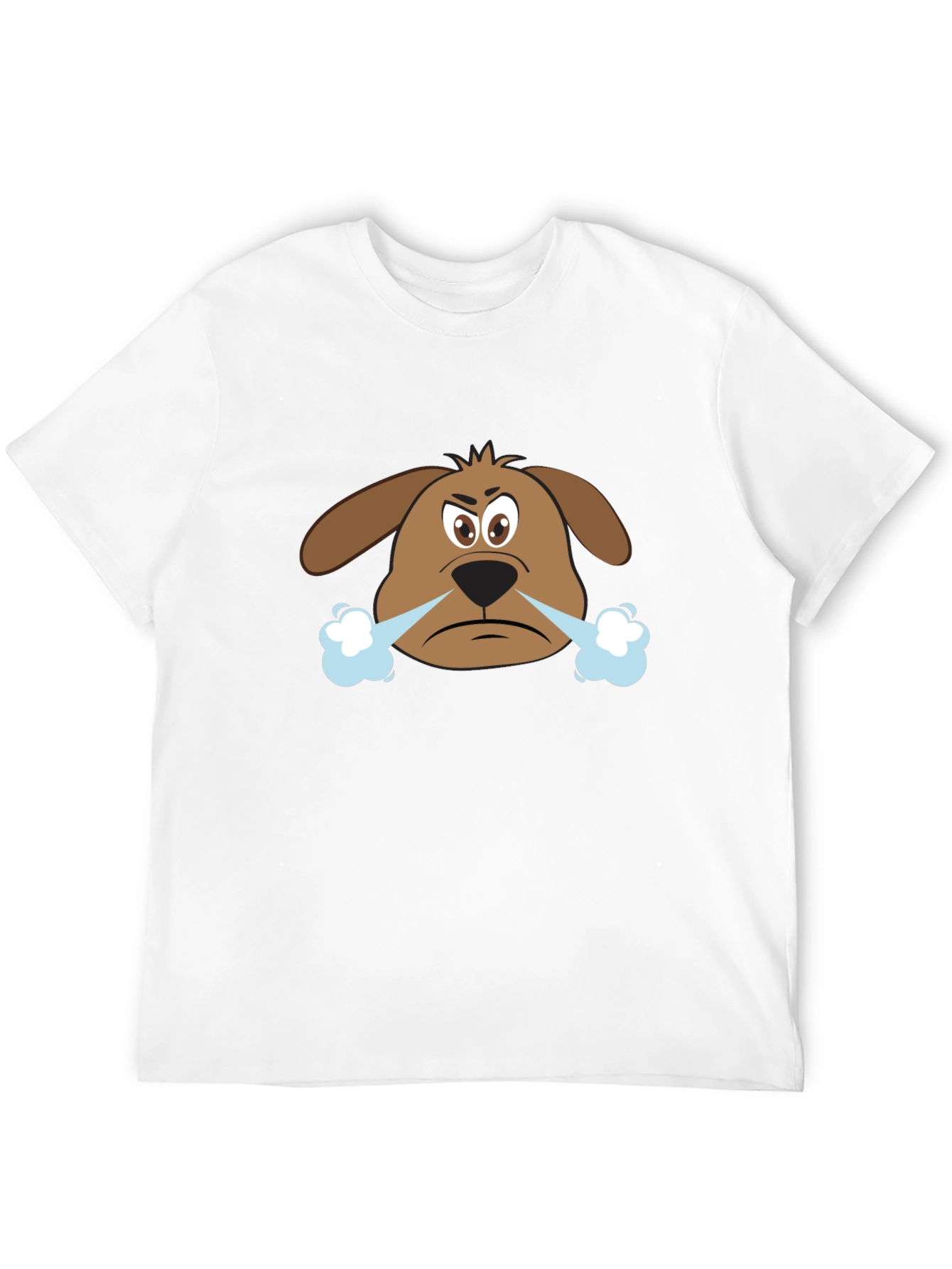 Angry Dog Graphic Tee - Black Cotton T-Shirt