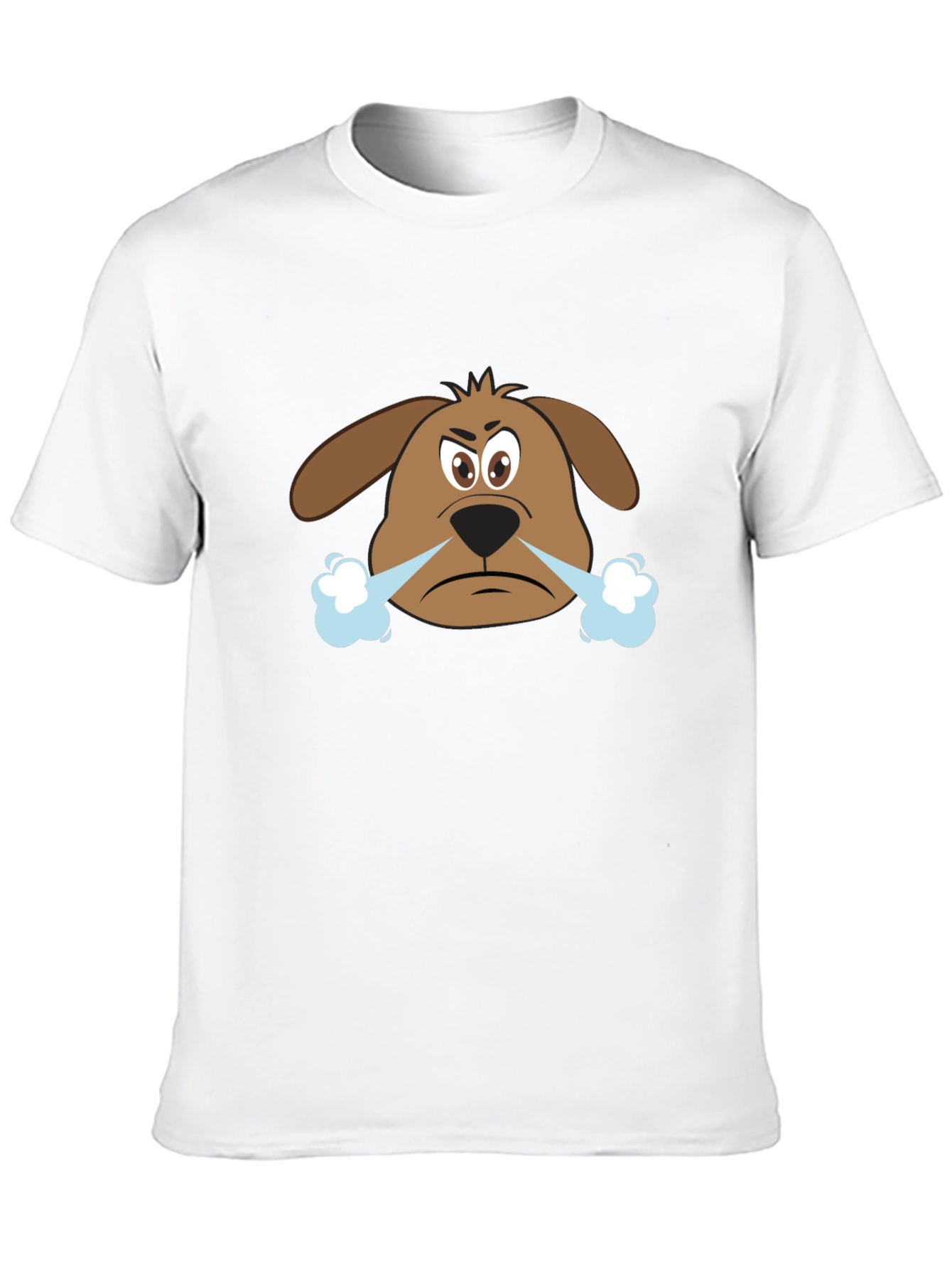 Angry Dog Graphic Tee - Black Cotton T-Shirt
