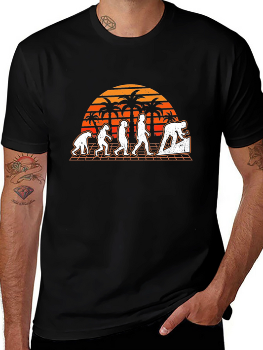 Retro Bricklayer Evolution T-Shirt