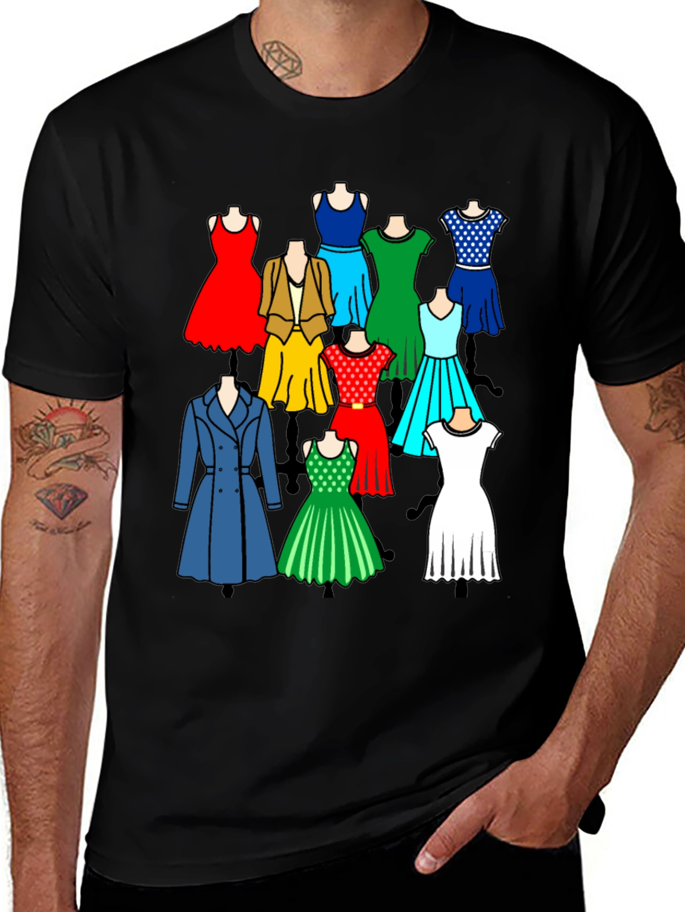 Colorful Dresses Graphic Tee