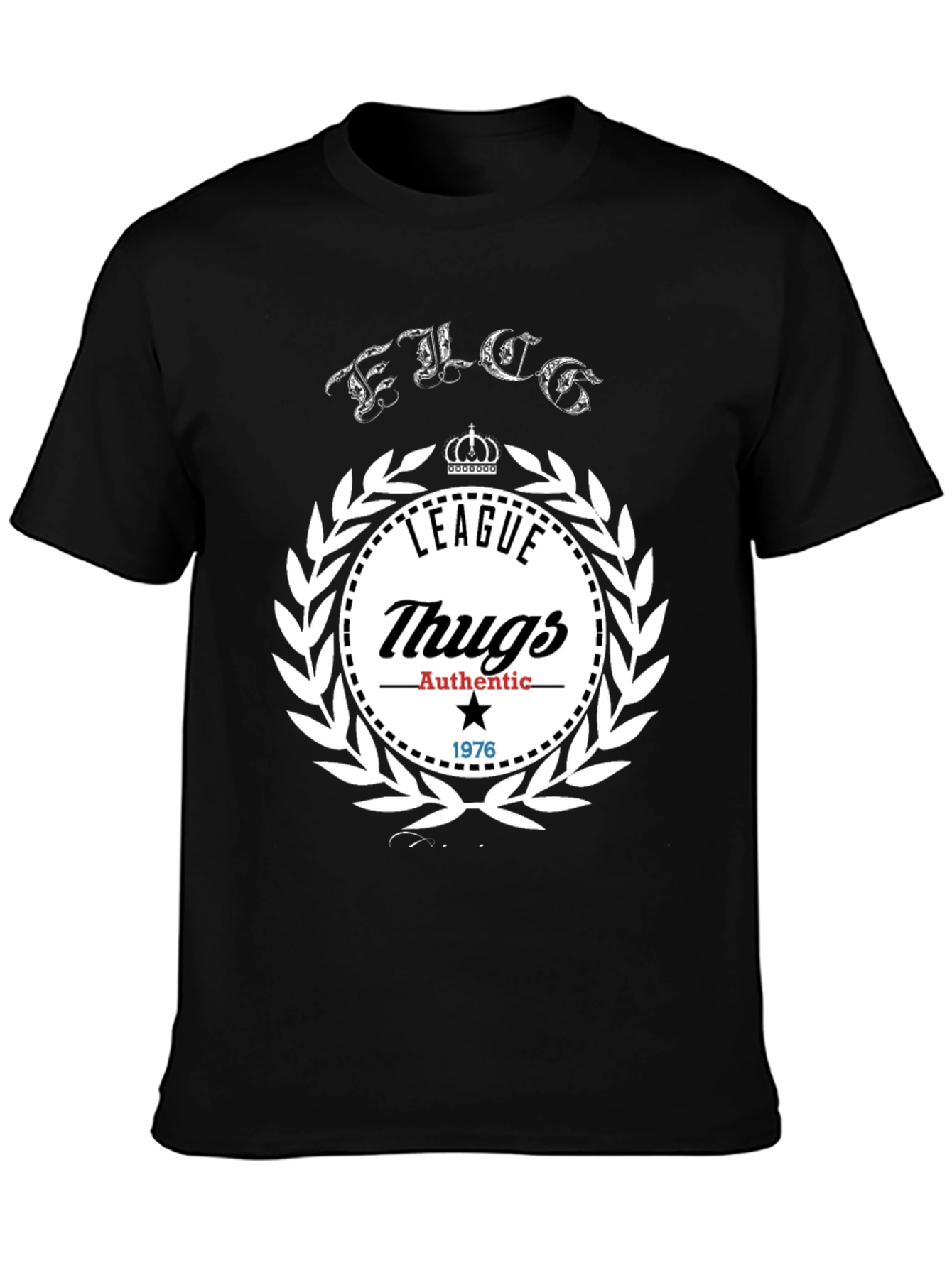 League Thugs Authentic 1976 Black T-Shirt