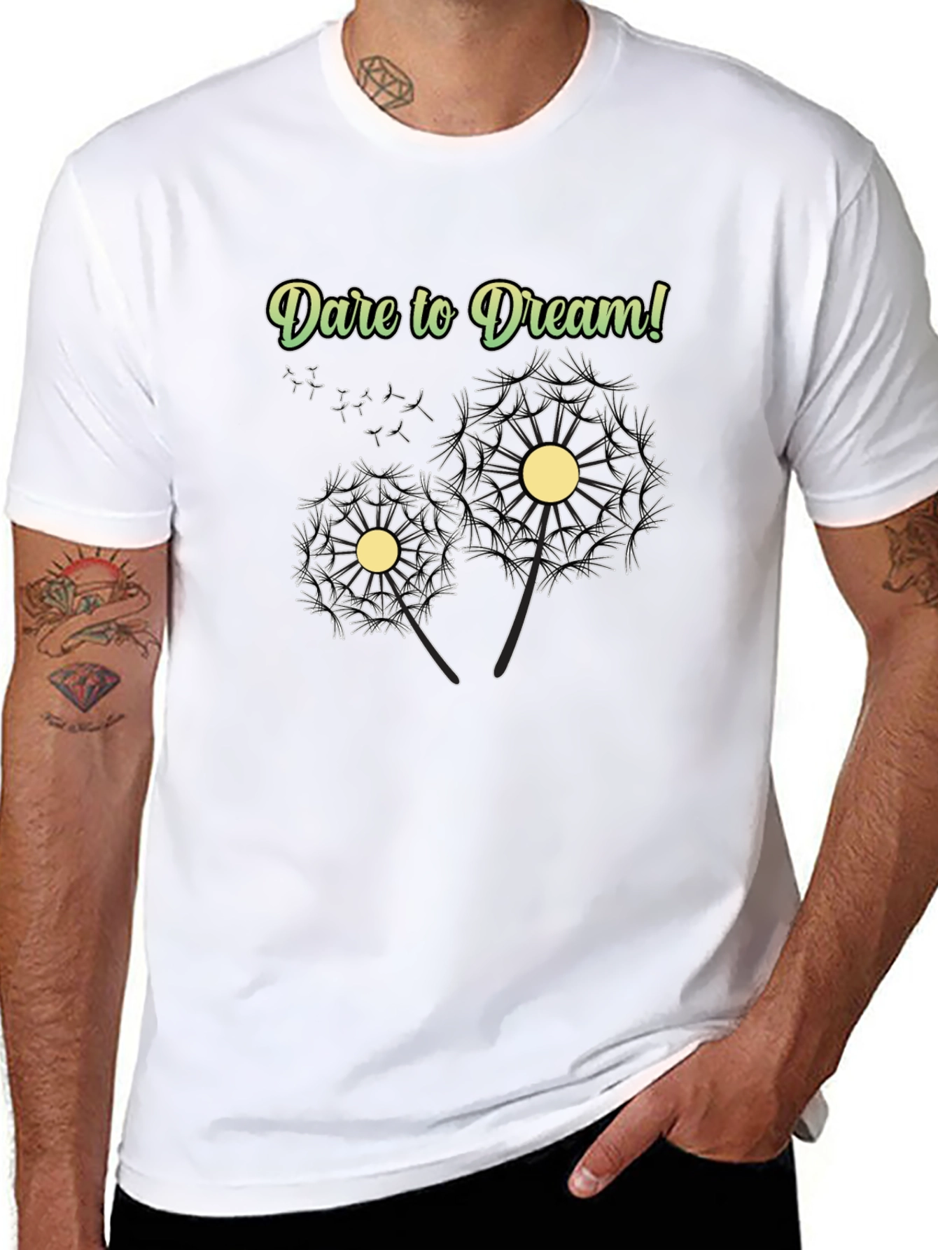 Dare to Dream Graphic Tee - Black