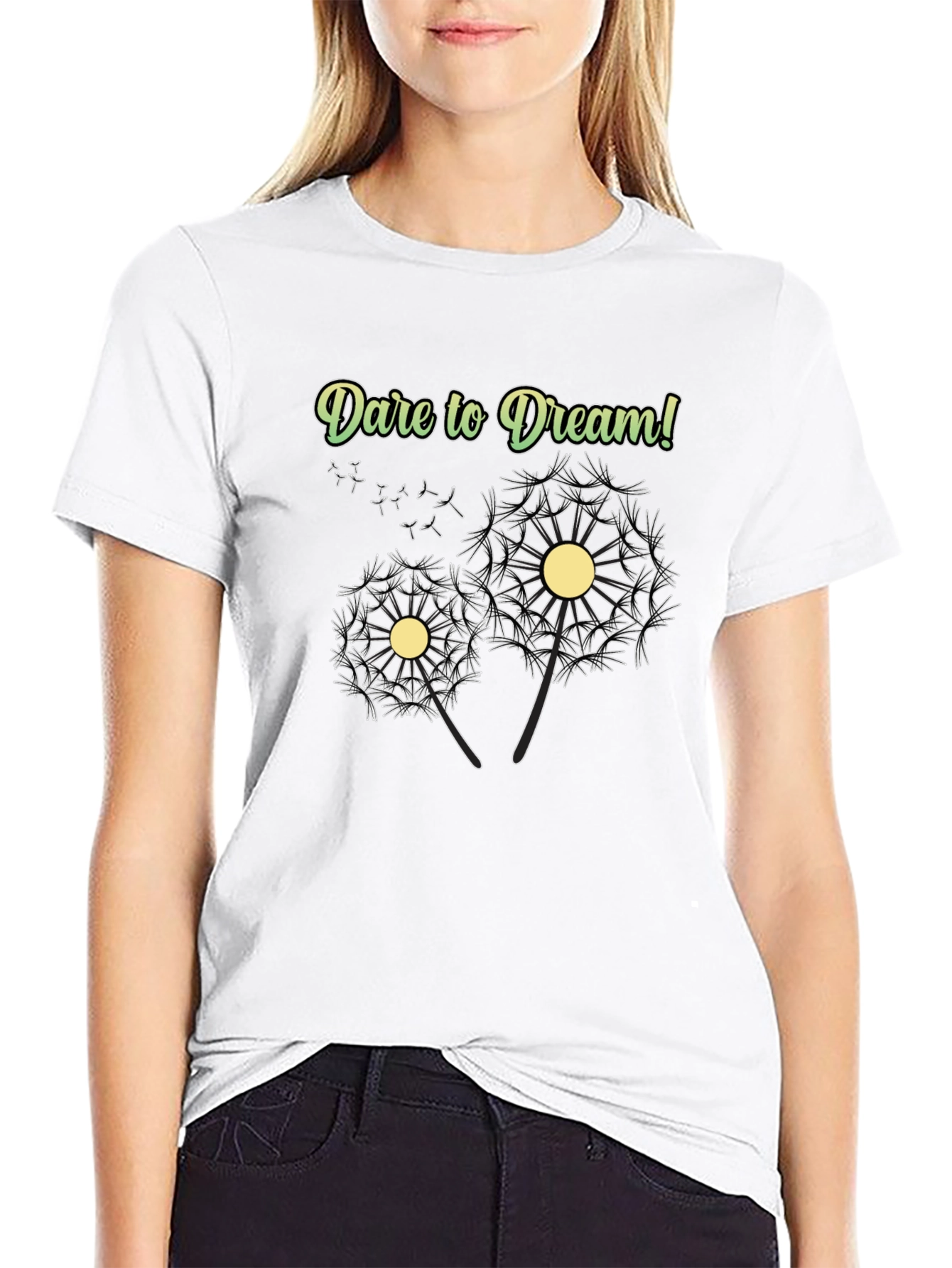 Dare to Dream Graphic Tee - Black