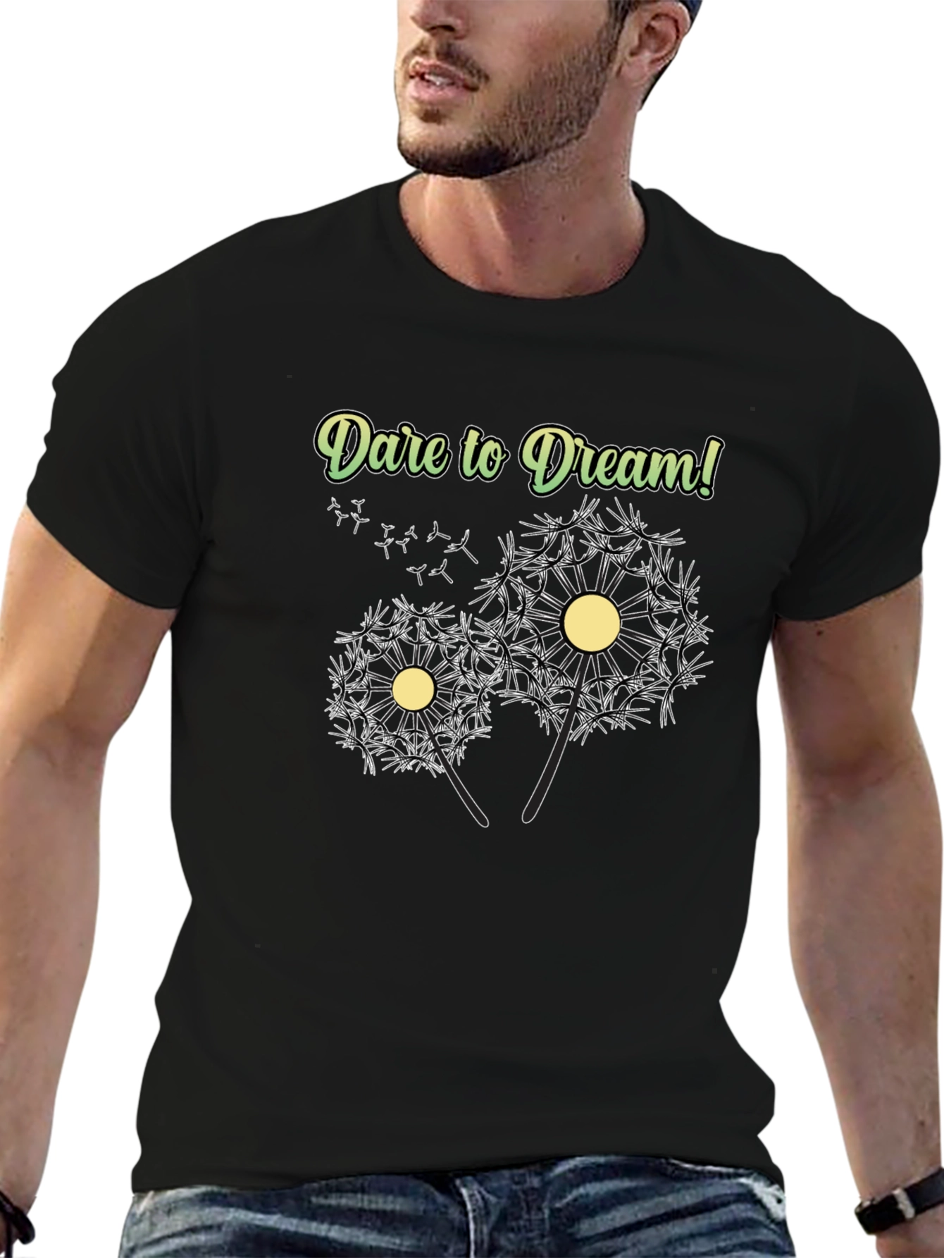 Dare to Dream Graphic Tee - Black