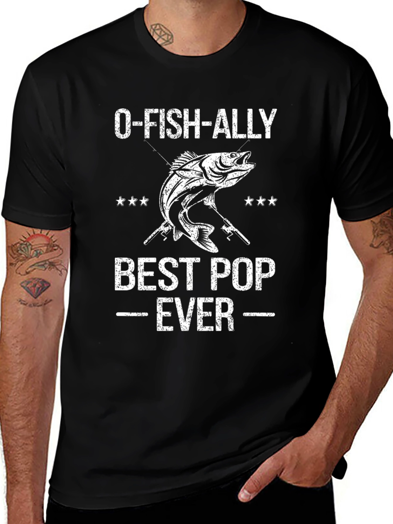 O-FISH-ALLY Best Pop Ever Black T-Shirt