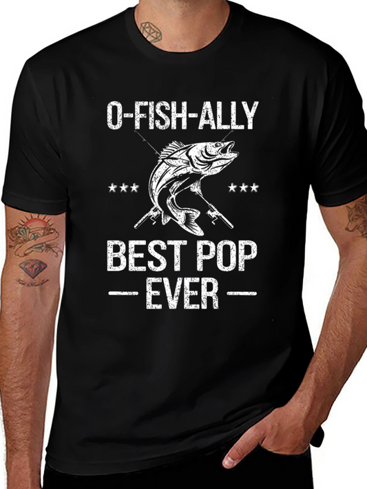 O-FISH-ALLY Best Pop Ever Black T-Shirt