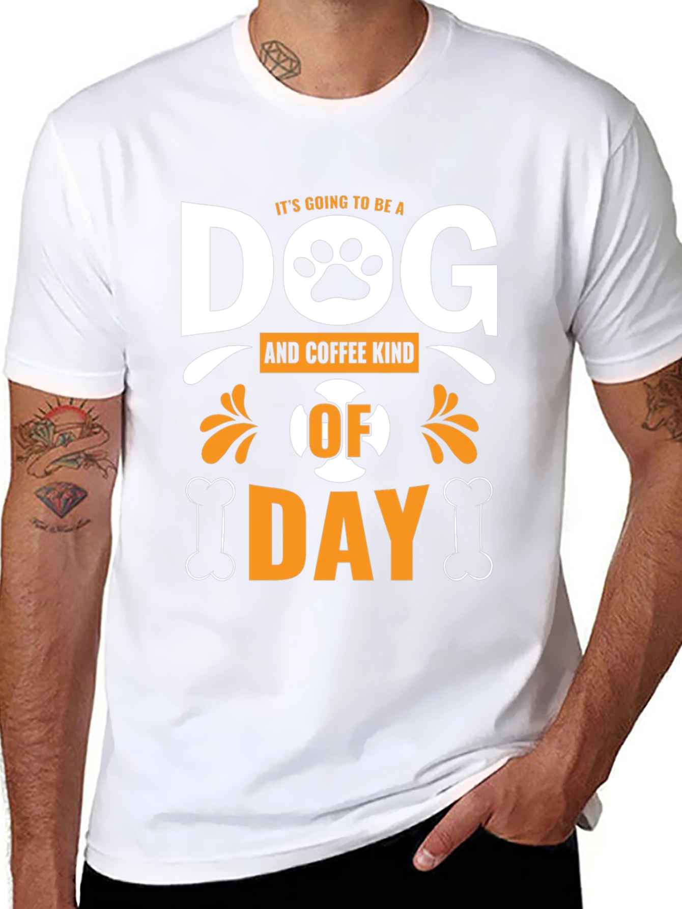 Dog & Coffee Kind of Day Graphic T-Shirt