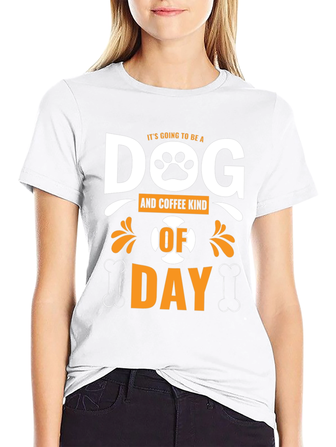 Dog & Coffee Kind of Day Graphic T-Shirt