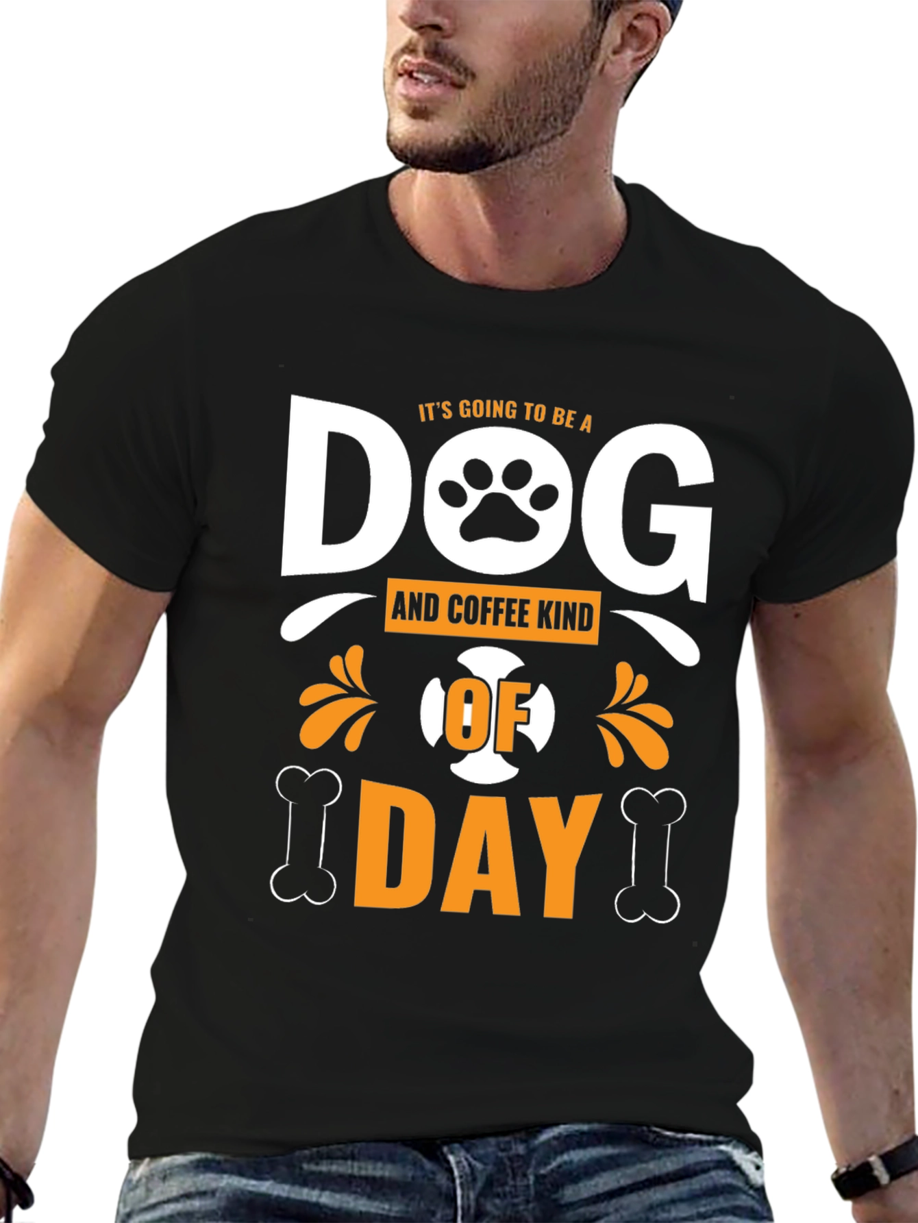 Dog & Coffee Kind of Day Graphic T-Shirt