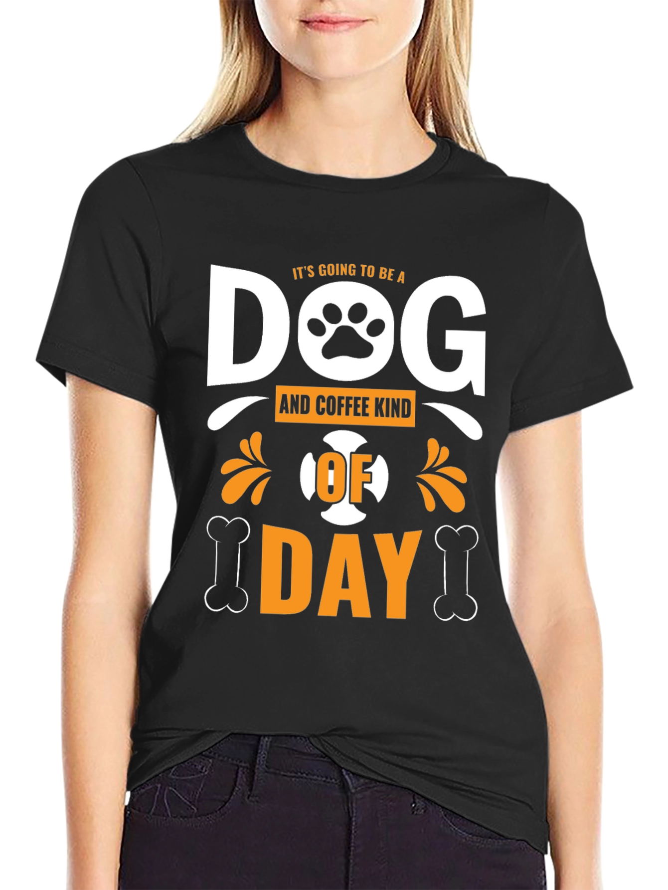 Dog & Coffee Kind of Day Graphic T-Shirt