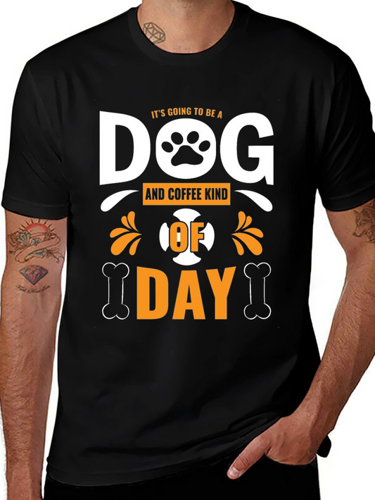 Dog & Coffee Kind of Day Graphic T-Shirt