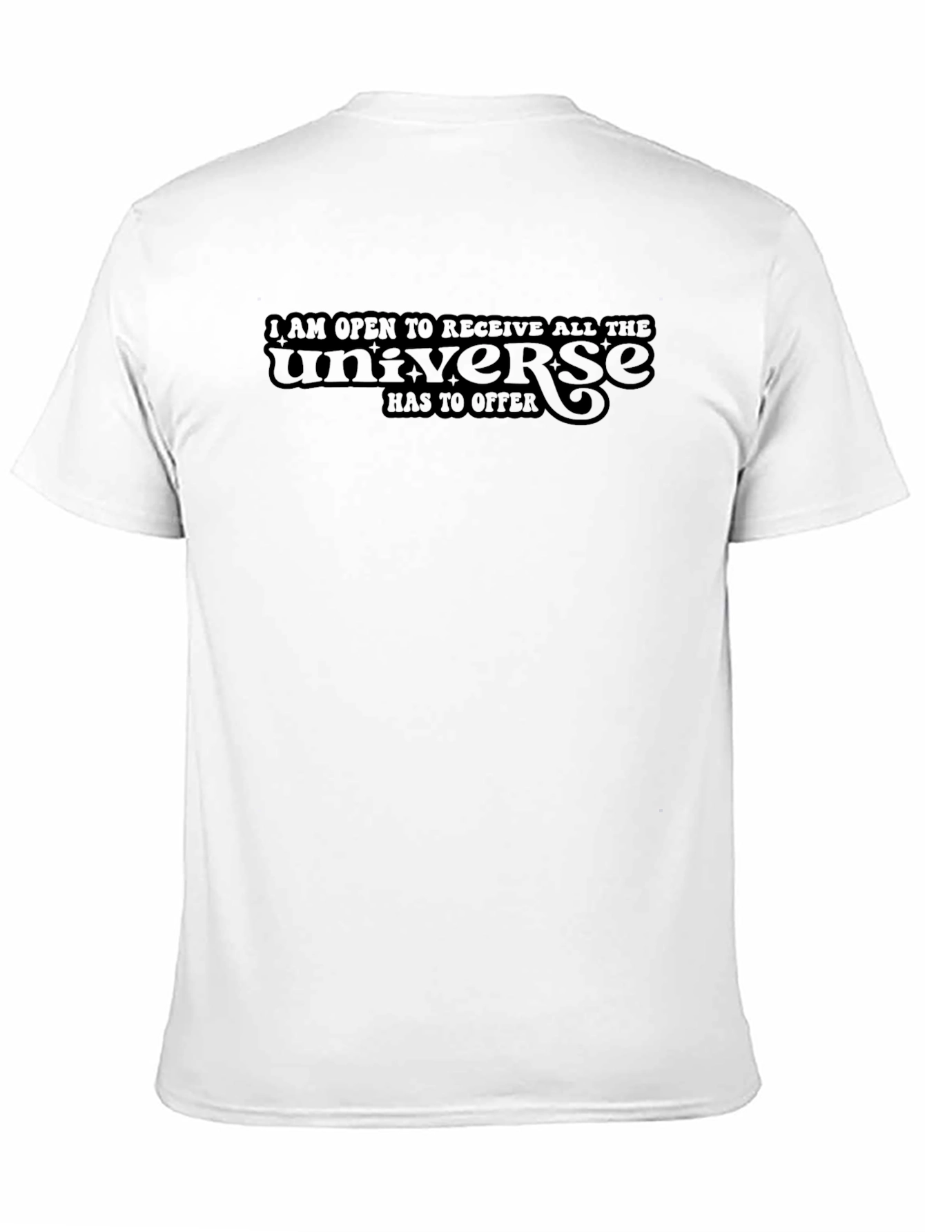 Universe Positive Affirmation Black T-Shirt