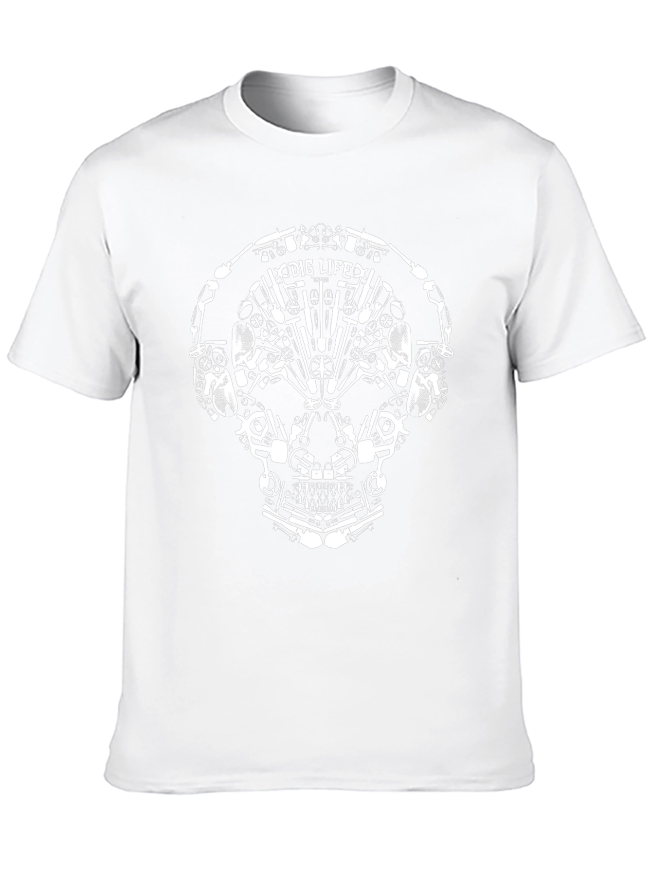 Dig Life Skull Graphic Black T-Shirt