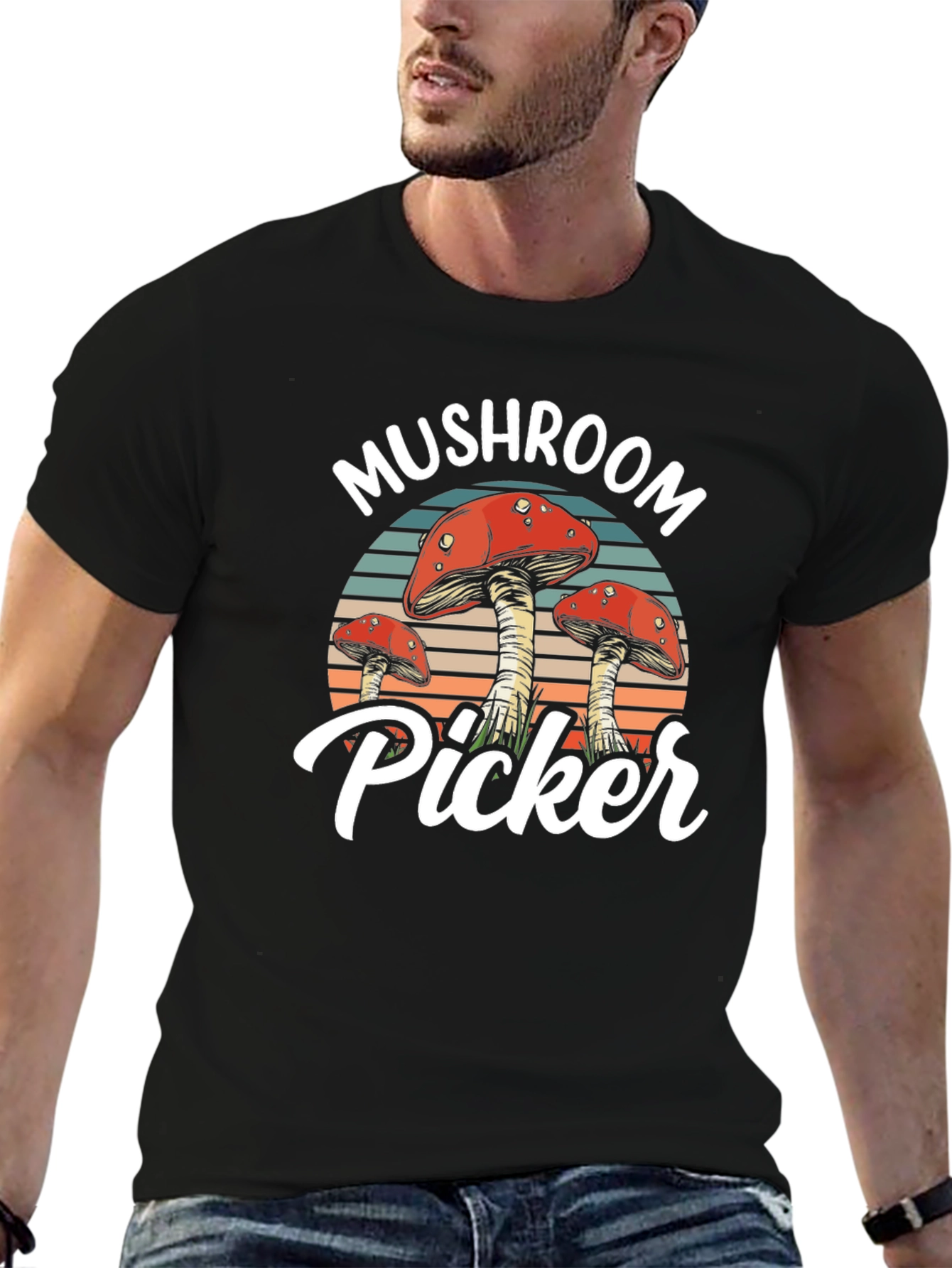 Mushroom Picker Graphic T-Shirt