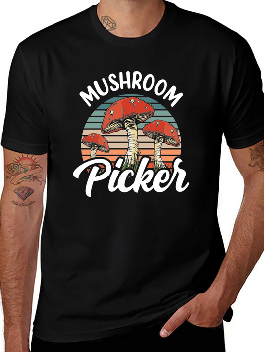 Mushroom Picker Graphic T-Shirt