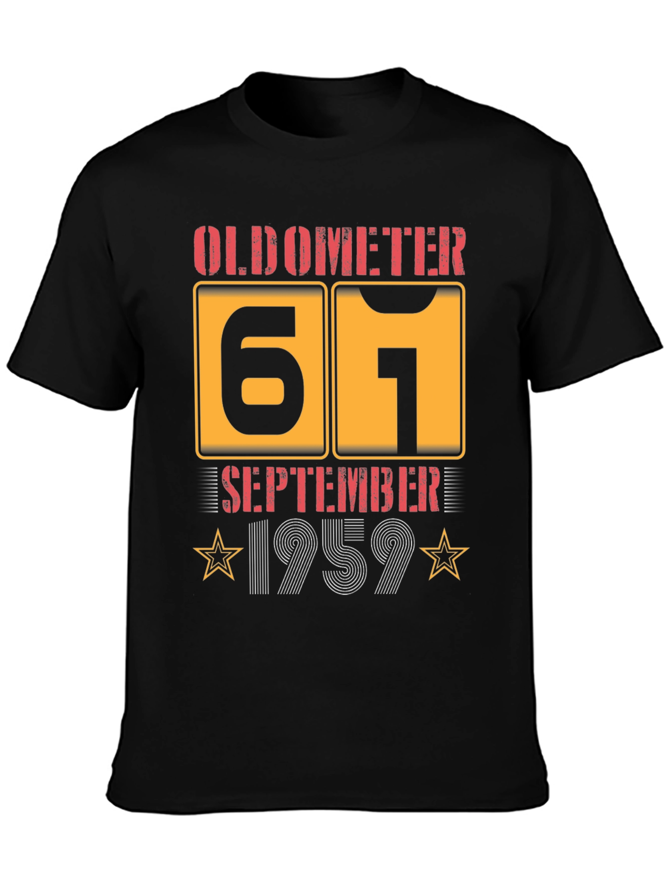 61st Birthday September 1959 Oldometer T-Shirt