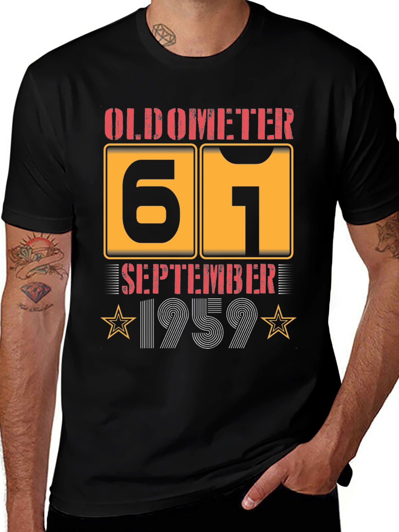 61st Birthday September 1959 Oldometer T-Shirt