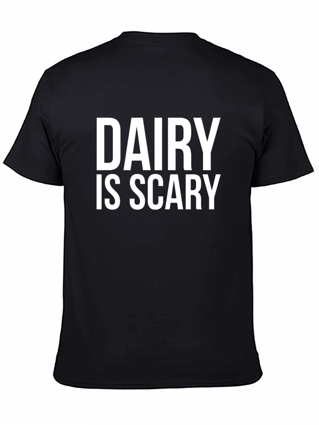 Dairy is Scary Black Graphic Tee