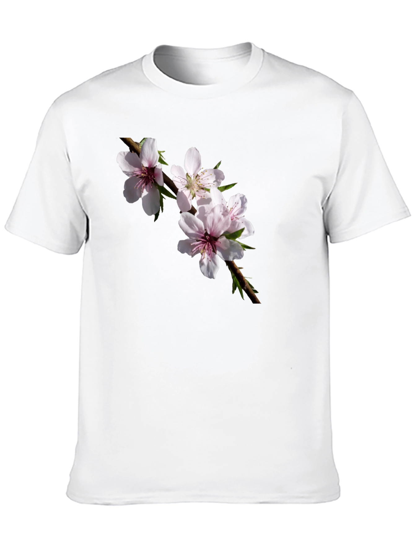 Floral Branch Black T-Shirt