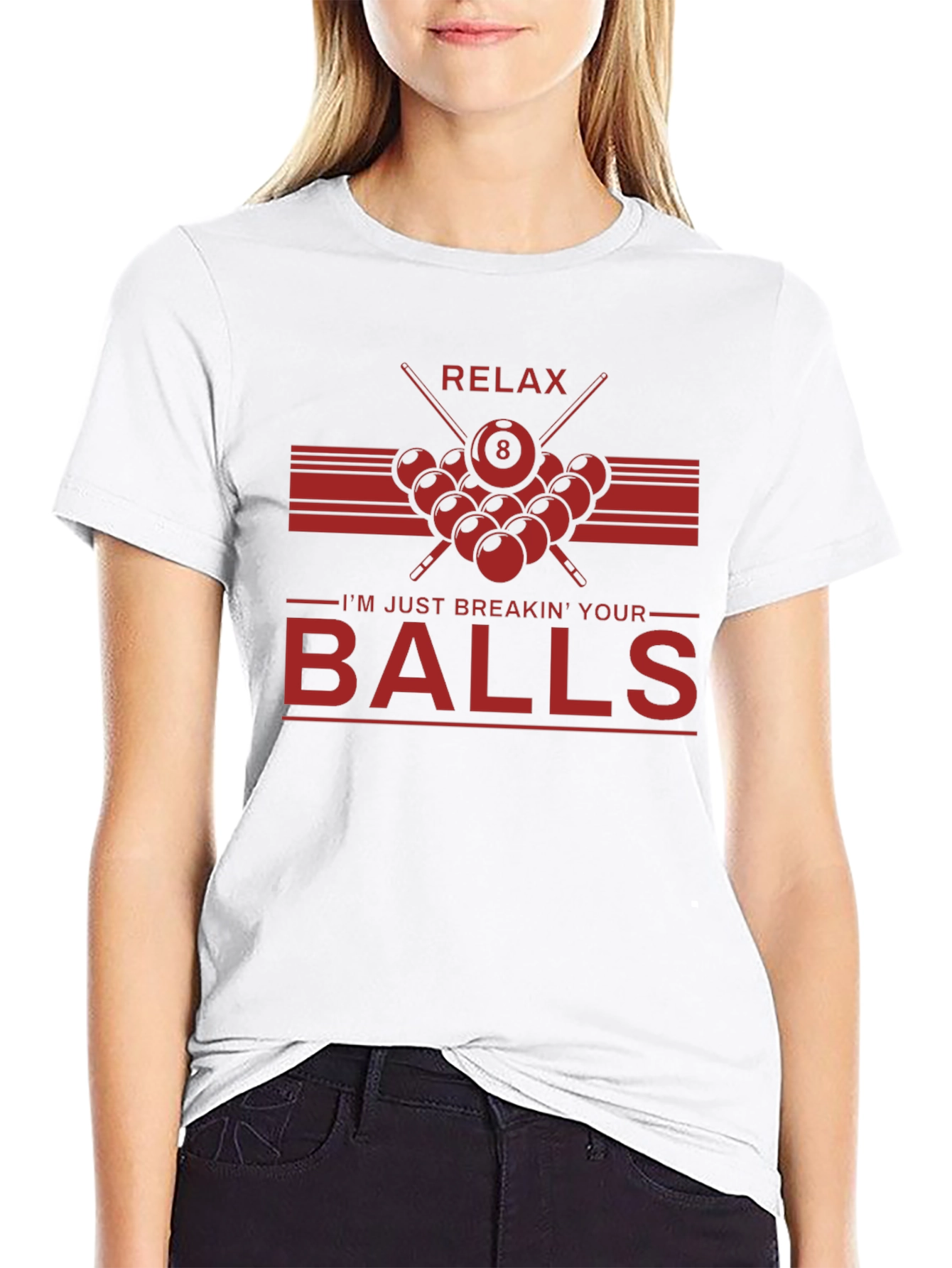 Relax Breakin Balls Graphic Tee - Billiards Shirt