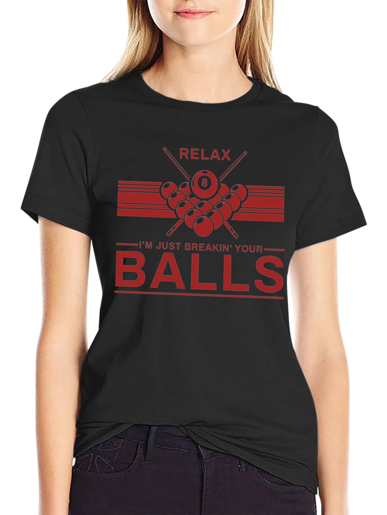Relax Breakin Balls Graphic Tee - Billiards Shirt