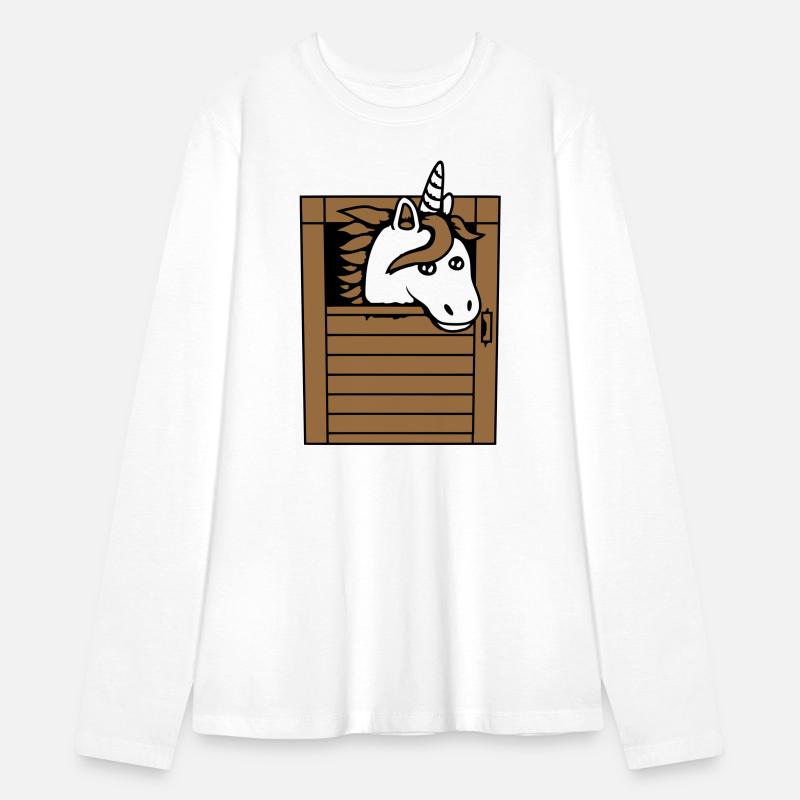 Unicorn Horse Stable Pony Peeking Out Cute Comic