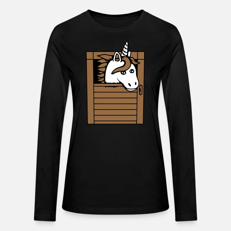 Unicorn Horse Stable Pony Peeking Out Cute Comic