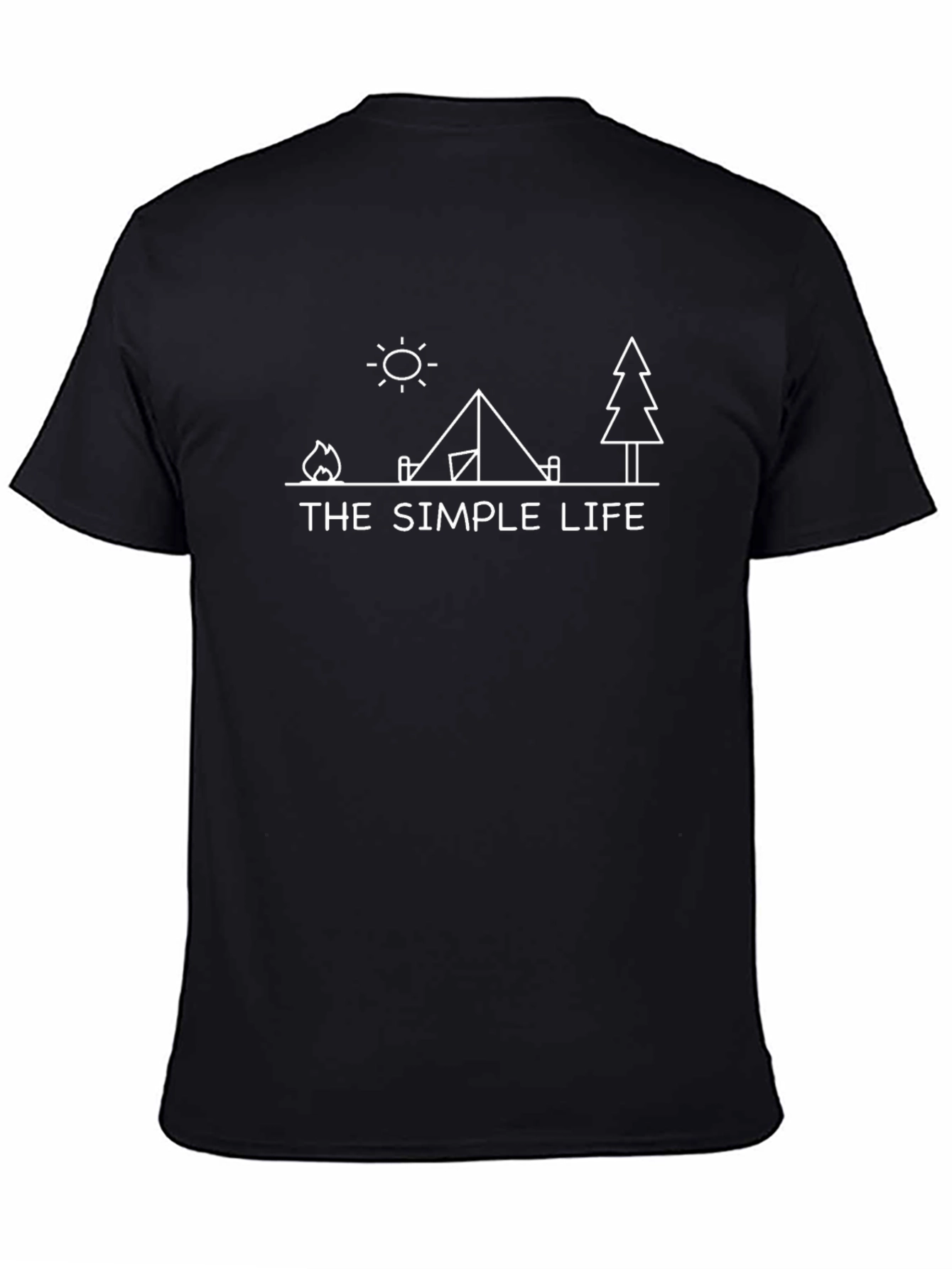 The Simple Life Camping Graphic Tee - Black