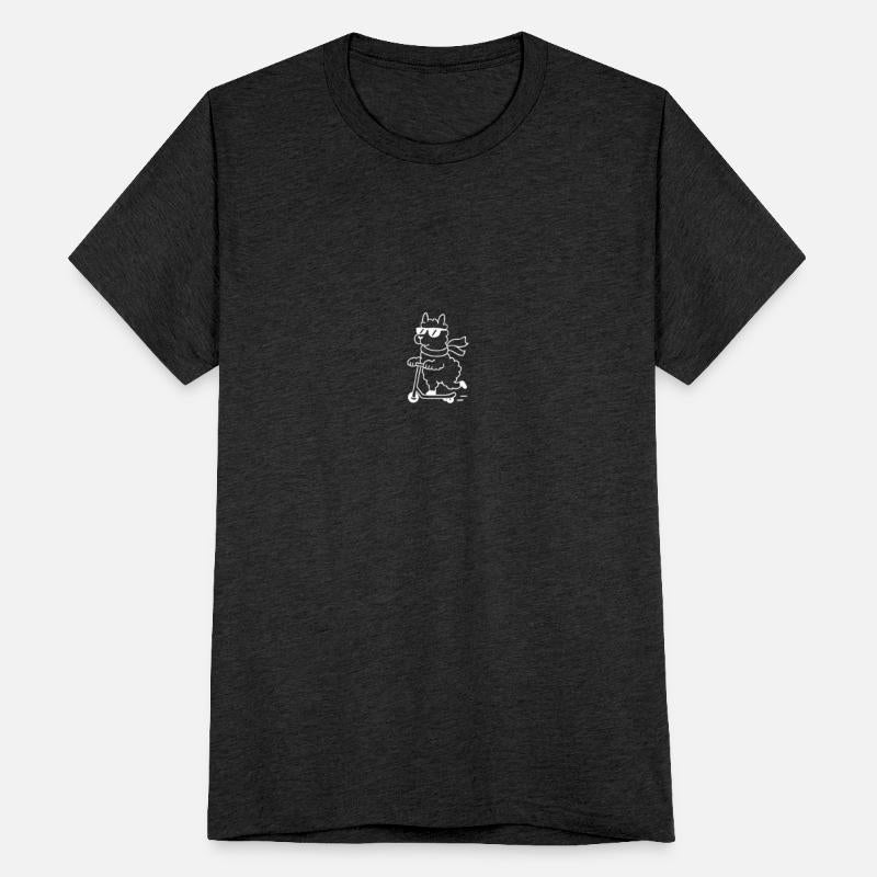 Urban Llama Design In Minimalist Comic Style