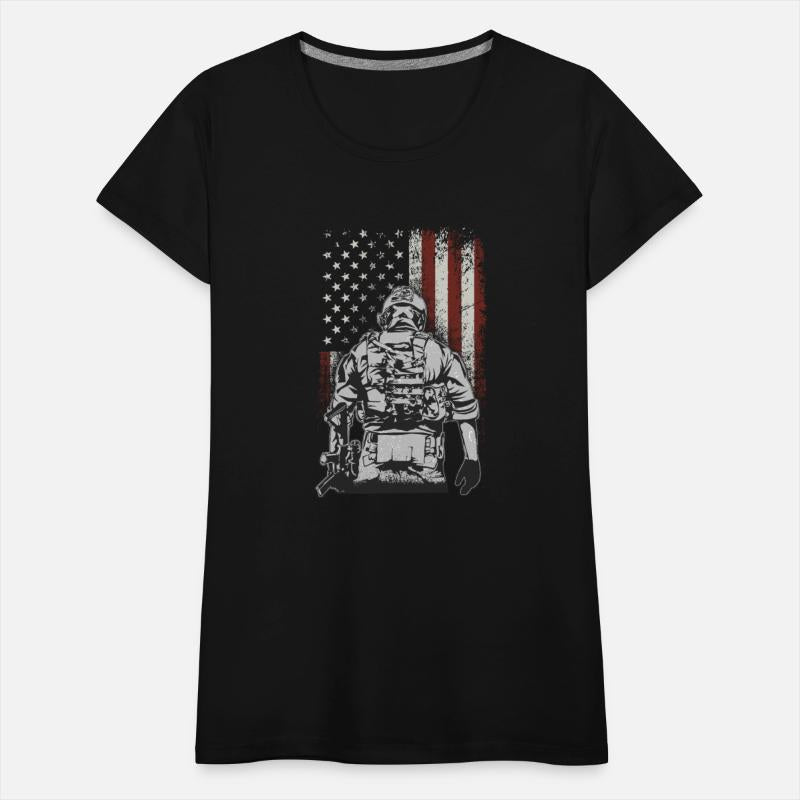 US Army with USA Flag