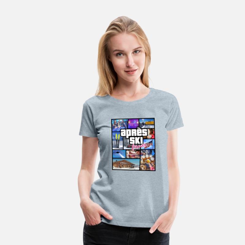 USA Apres Ski Comic Style Design