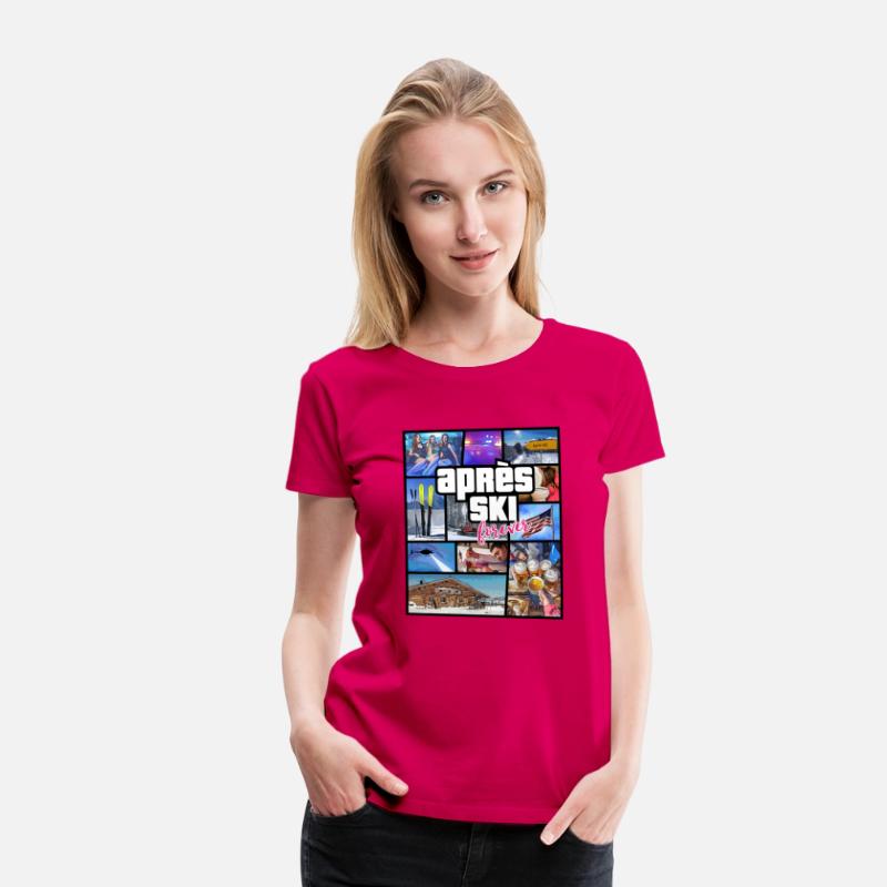 USA Apres Ski Comic Style Design