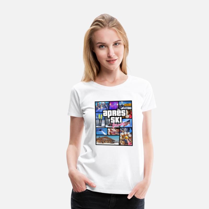 USA Apres Ski Comic Style Design