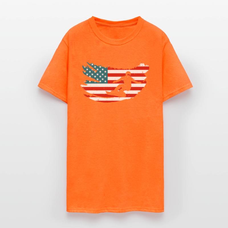 USA Snowboarding Snowboarder Shirt Snowboard