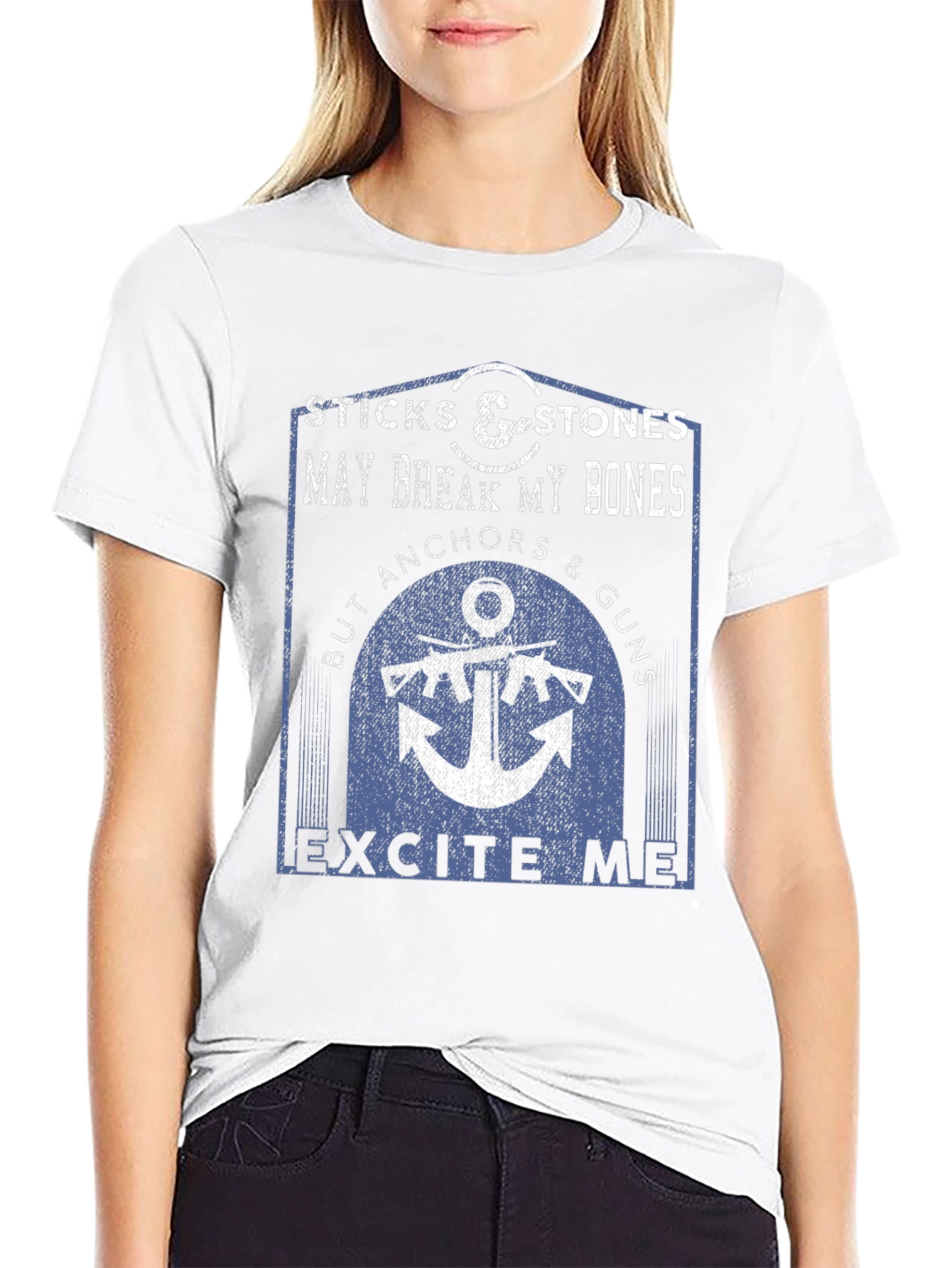 Sticks & Stones Anchor Graphic T-Shirt