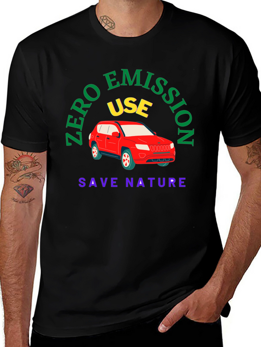 Zero Emission Tee: Save Nature Drive Electric