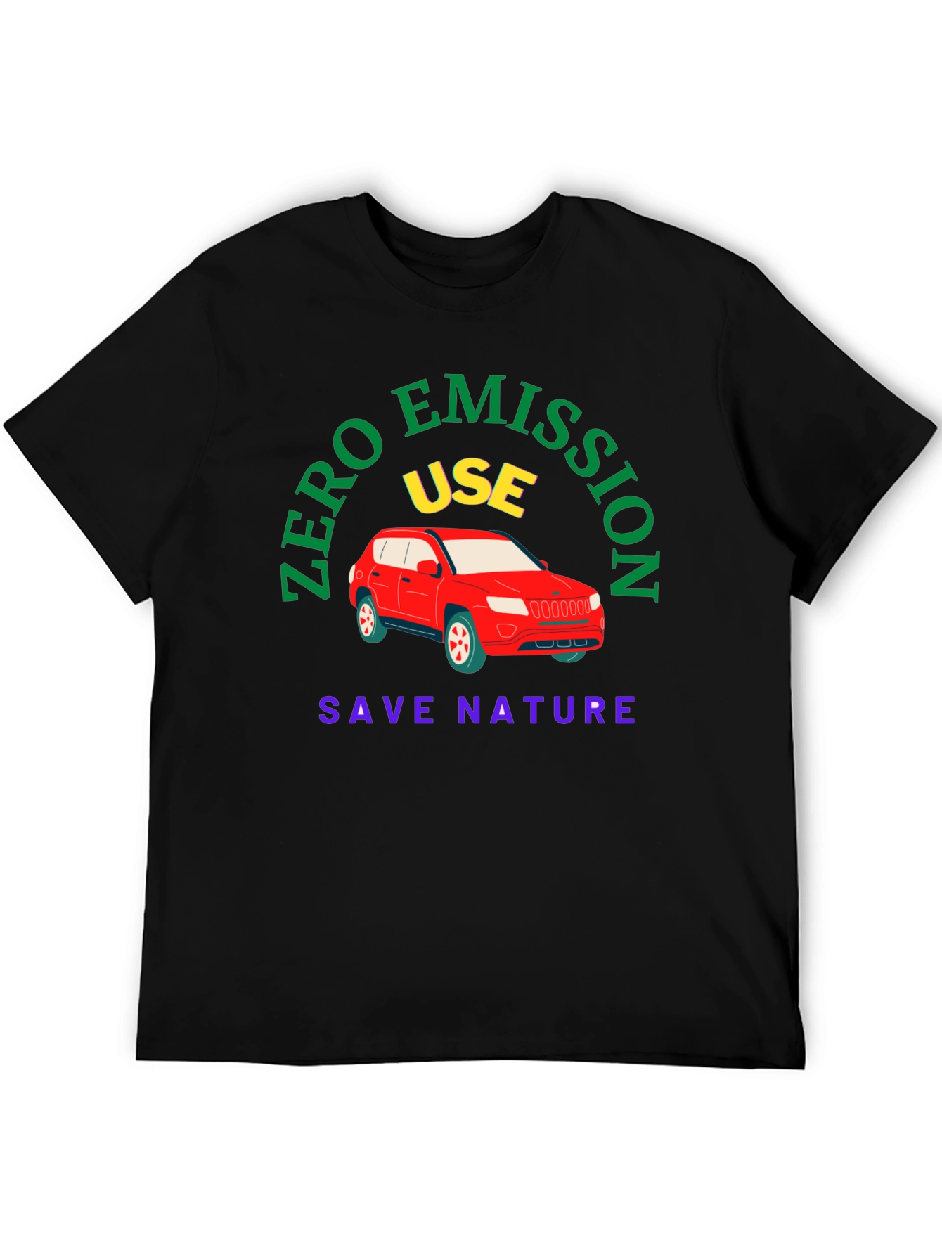 Zero Emission Tee: Save Nature Drive Electric