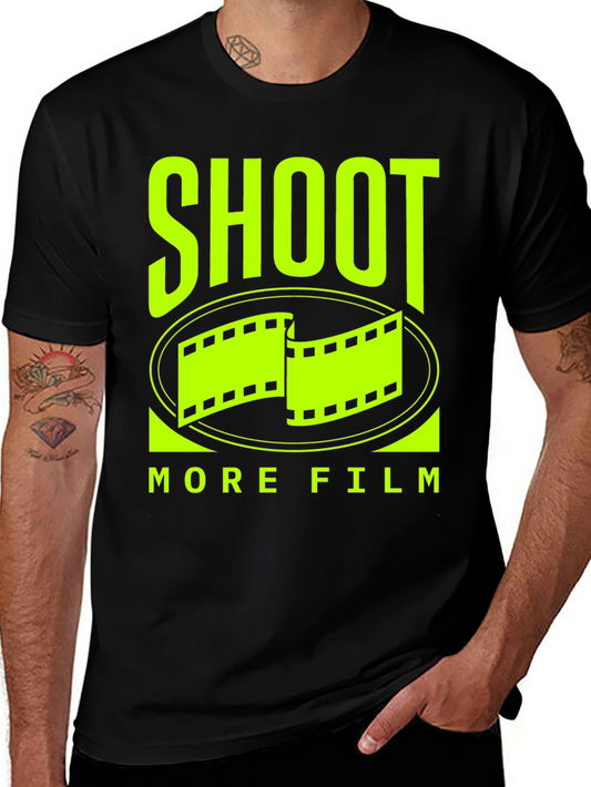Shoot More Film T-Shirt - Retro Movie Lover Tee